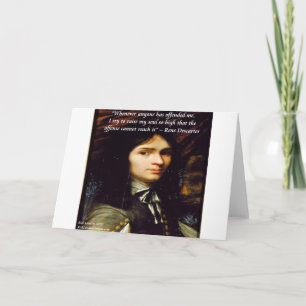 Descartes "Raise My Soul" Famous Quote Card