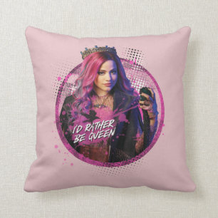 Descendants 3   Audrey - I'd Rather Be Queen Throw Pillow