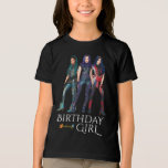 Descendants Birthday Girl Tri-Blend Shirt<br><div class="desc">Make the birthday celebration unforgettable with this Disney Descendants Birthday Girl shirt featuring Mal, Evie, and Uma. The design displays the three fierce and stylish characters standing together in their signature outfits, ready for adventure. Below them, bold white text reads “Birthday Girl, ” accented by the Descendants 3 logo for...</div>