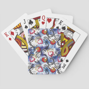 Descendants   Evie   Apple Pattern Playing Cards