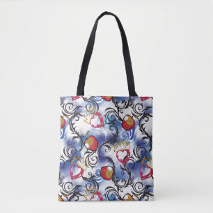 Descendants   Evie   Apple Pattern Tote Bag