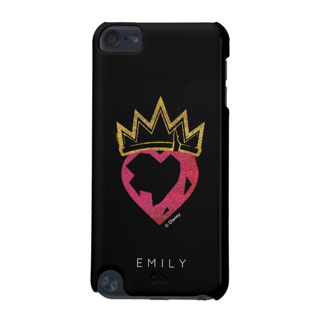 Descendants | Evie | Heart and Crown Logo iPod Touch (5th Generation) Case (Back)