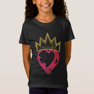 Descendants   Evie   Heart and Crown Logo T-Shirt