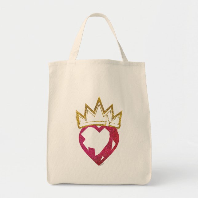 Descendants | Evie | Heart and Crown Logo Tote Bag (Front)