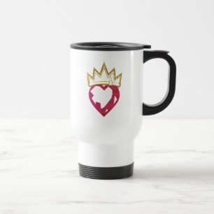 Descendants Evie Heart and Crown Logo Travel Mug