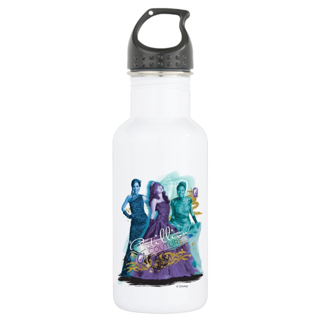 Descendants | Mal, Evie & Uma | Cotillion Couture 532 Ml Water Bottle (Front)