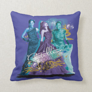 Descendants Mal, Evie & Uma Cotillion Couture Throw Pillow