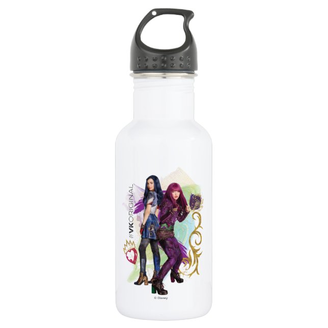 Descendants | Mal & Evie | #VK Original 532 Ml Water Bottle (Front)