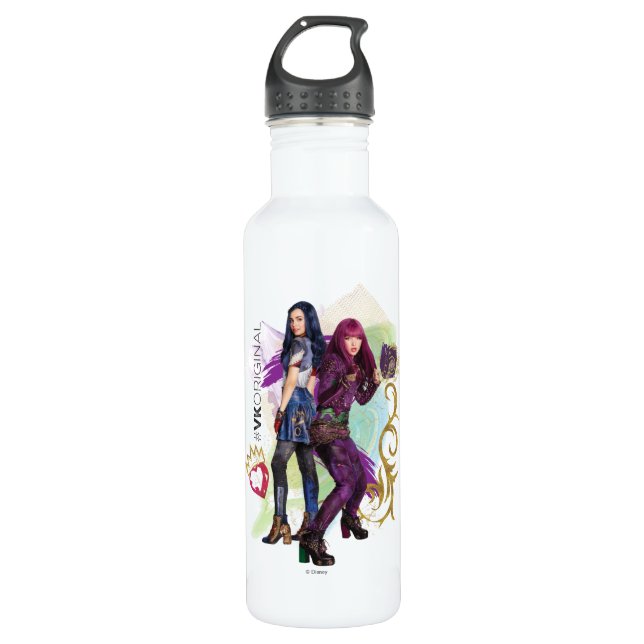 Descendants | Mal & Evie | #VK Original 710 Ml Water Bottle (Front)
