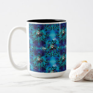 Descendants   Uma   Pirate Skull Pattern Two-Tone Coffee Mug