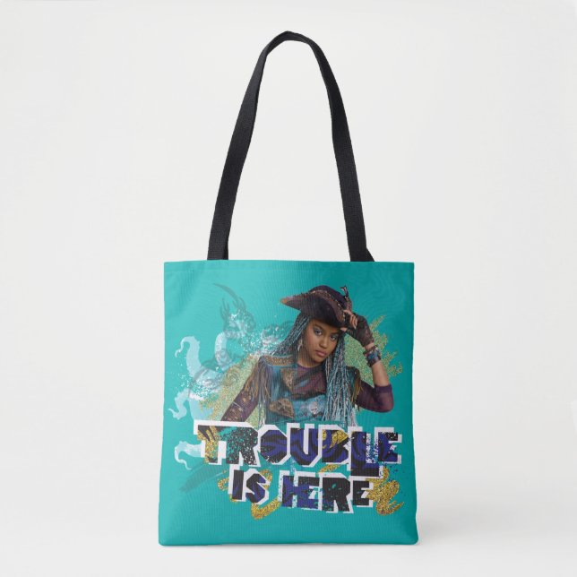 Descendants | Uma | Trouble is Here Tote Bag (Front)