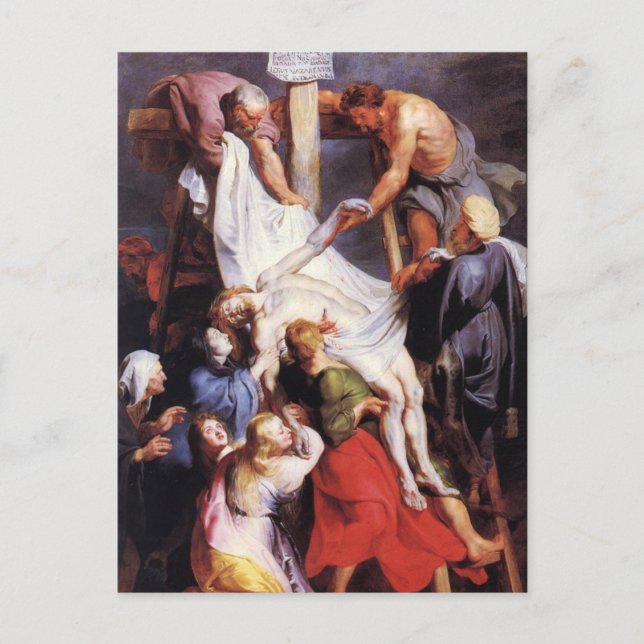 Descent From the Cross by Peter Paul Rubens Postca Postcard (Front)