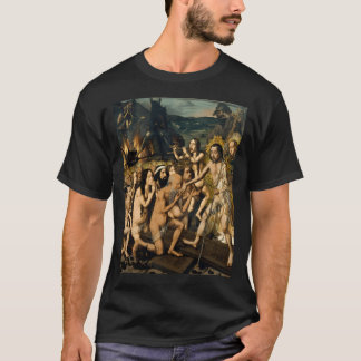 Descent Of Christ Into Limbo By Bartolome Bermejo T-Shirt