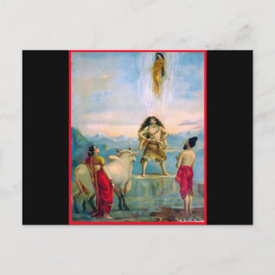 Descent of Ganga Postcard