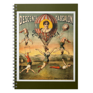Descente d'Absalon par Miss Stena Vintage Circus Notebook