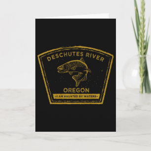Deschutes River Oregon Premium Fly Fishing  Card