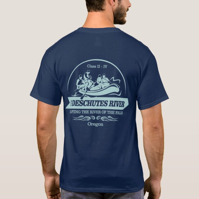 Deschutes River (rafting2) T-Shirt (Back)
