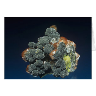 Descloizite on Calcite