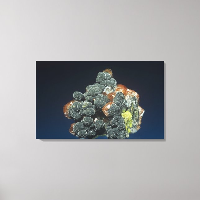 Descloizite on Calcite Canvas Print (Front)
