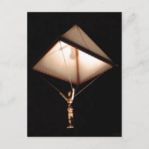 Description Leonardo da Vinci sketched a parachute Postcard