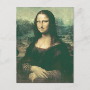 Description Mona Lisa Image has been modified for  Postcard