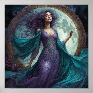 Desdemona A Moon Goddess Poster