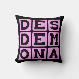 Desdemona, Othello Character Throw Pillow