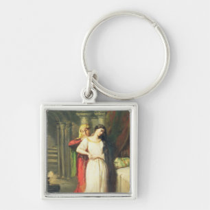 Desdemona Retiring to her Bed, 1849 Keychain