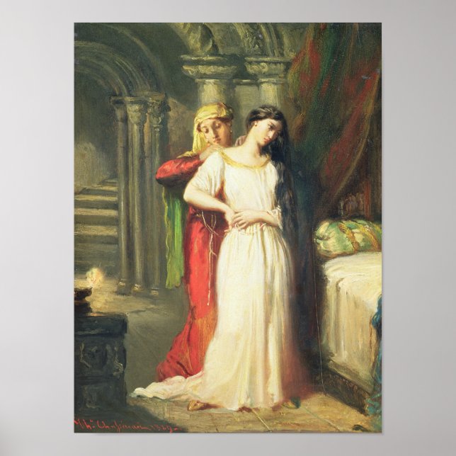 Desdemona Retiring to her Bed, 1849 Poster (Front)