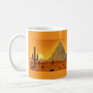 Desert and prickly cacti coffee mug