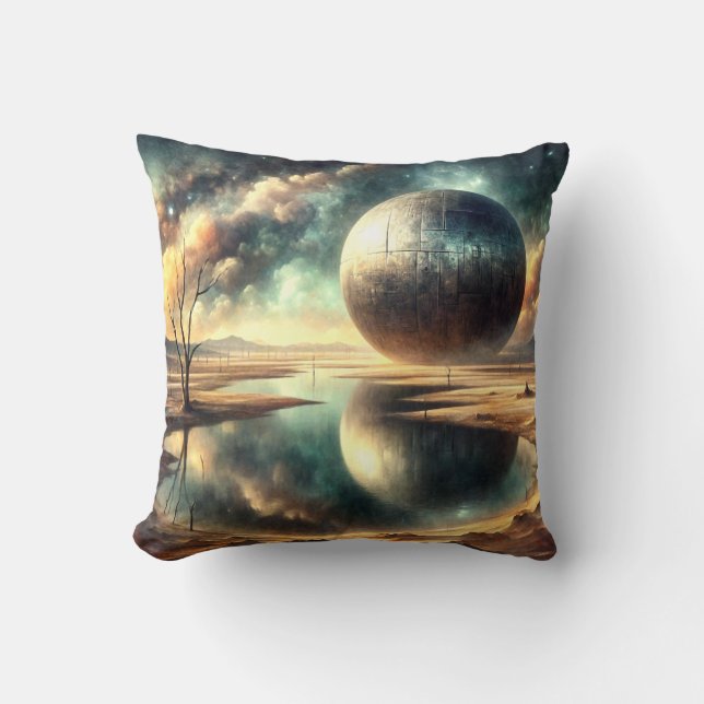 Desert Anomoly Throw Pillow (Front)