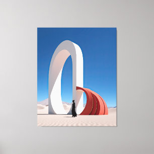 Desert Arcana: Spires of Reflection Canvas Print