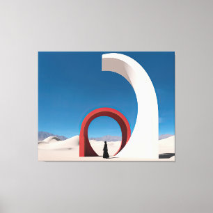 Desert Arcana: Veil of Solitude Canvas Print