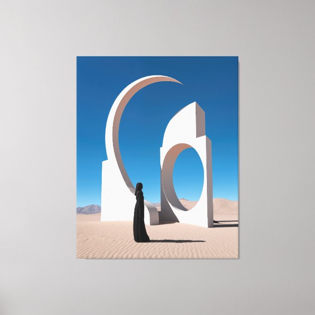Desert Arcana: Whisper of the Cosmos Canvas Print (Front)