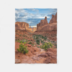 Desert   Arches National Park, Utah Fleece Blanket