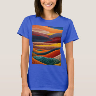 "Desert Art Blue T-Shirt – Explore the Art of the 