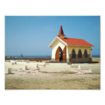 Desert art, tropical beach church architecture art