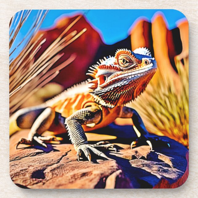 Desert Bearded Dragon Coaster (Front)