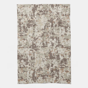 Desert Beige Style Digital Camouflage Kitchen Towel