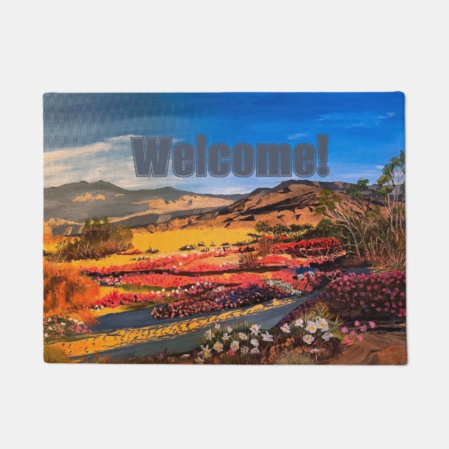 Desert Bloom, by Gary Poling Doormat (Front)