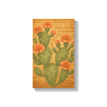Desert Bloom – Cactus Boho Canvas Art