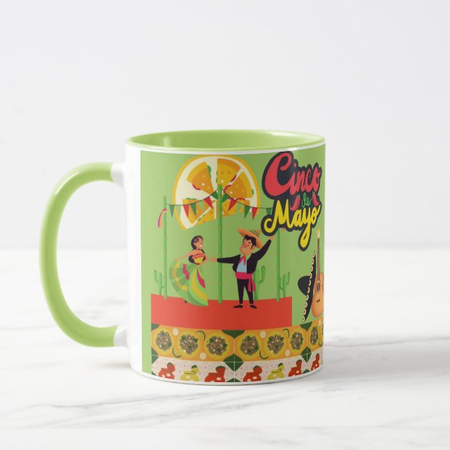 Desert Bloom Fiesta lime Mug (Left)