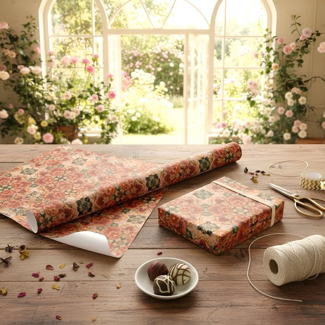 Desert Bloom geometric Wrapping Paper (Creator Uploaded)