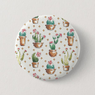 Desert Bloom Step   Blossom Pattern 2 Inch Round Button