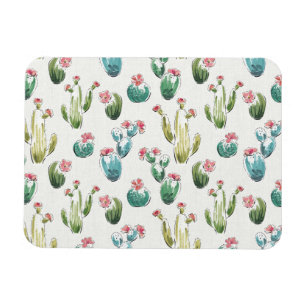Desert Bloom Step Pink Pattern Magnet