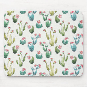 Desert Bloom Step   Pink Pattern Mouse Pad