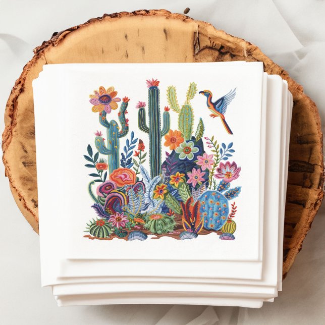 Desert Blooms Floral Symphony Napkin (Creator Uploaded)
