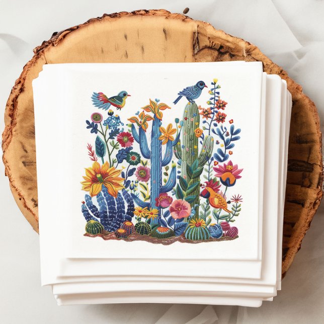 Desert Blooms Saguaro Serenade Napkin (Creator Uploaded)