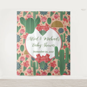 Desert Blush Pink Girl Baby Shower  Tapestry