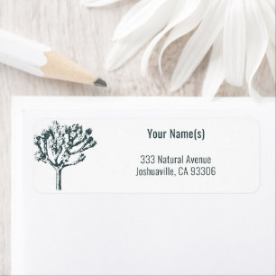 Desert Boho Flora Joshua Tree Return Address